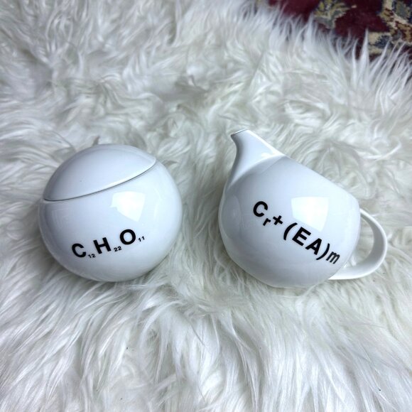 Propaganda Sugar Coffee Creamer Art Periodic Table Chemistry Home Decor - Picture 1 of 10